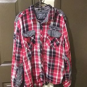 Affliction flannel shirt